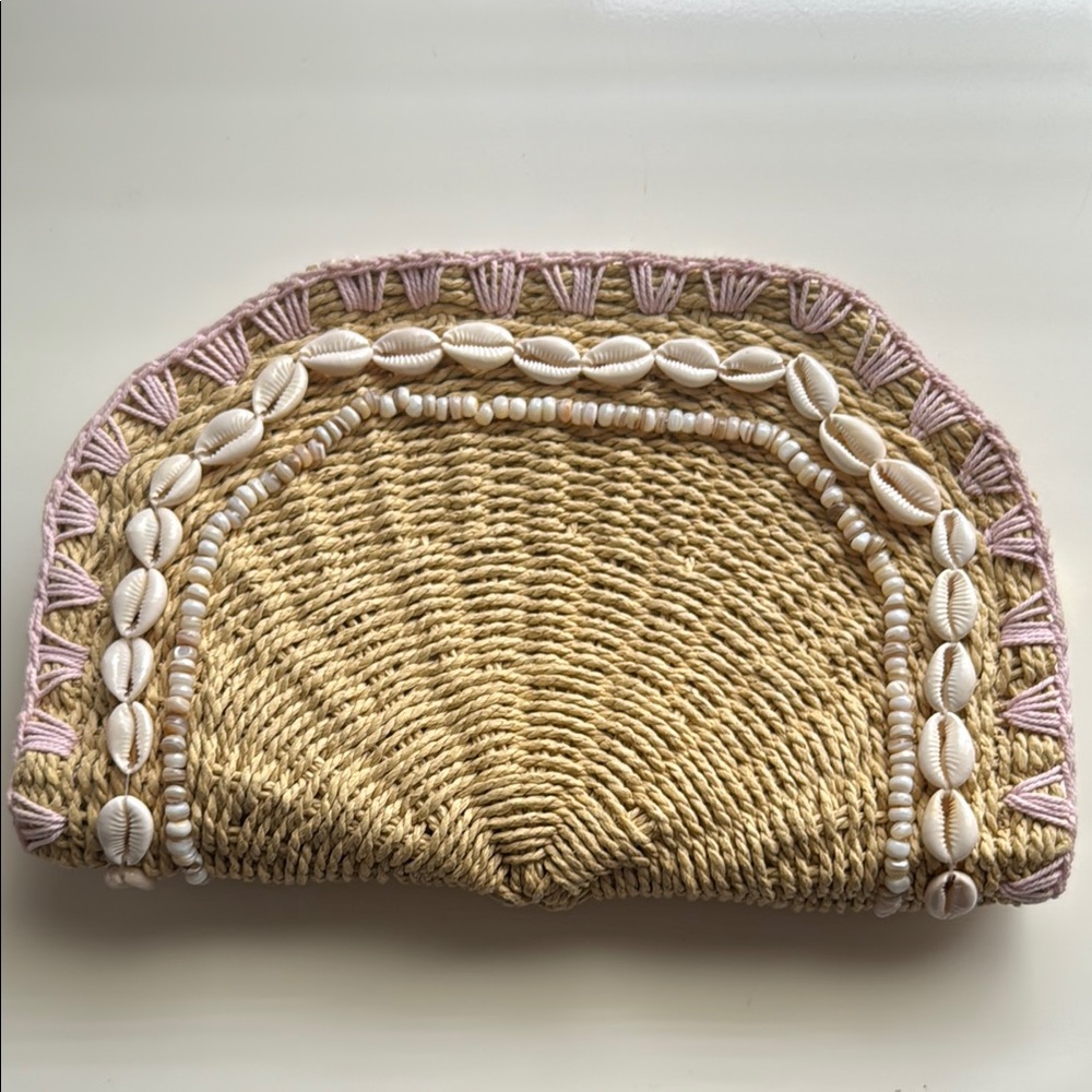 Stoney Clover Lane Embellished Woven Clutch